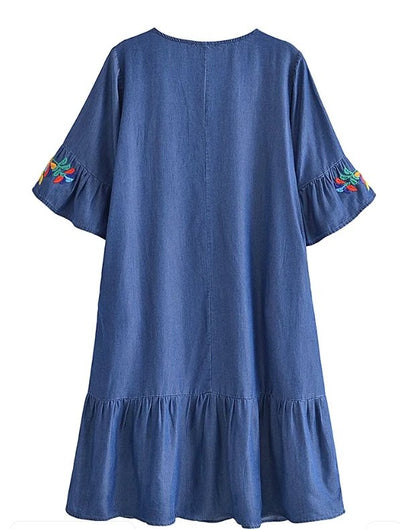 Vestido Reto Hippie Anos 70