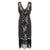 Vestido Gatsby Spirit Preto E Dourado