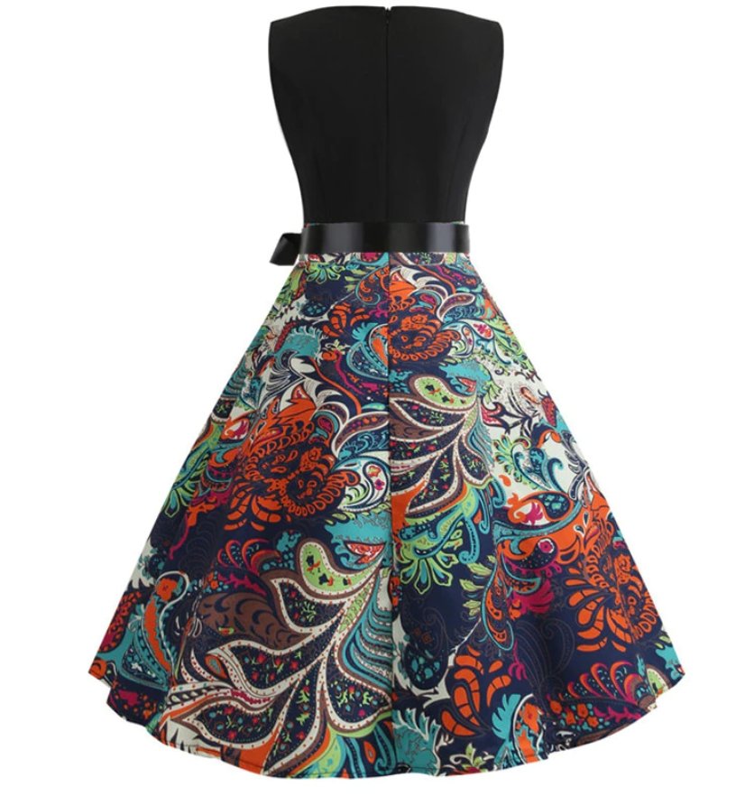 Vestido Flare Anos 50