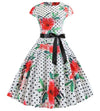 Vestido Vintage Flare Poppies