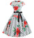 Vestido Vintage Flare Poppies