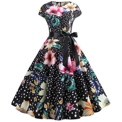 Vestido Pin-Up Dos Anos 50