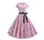 Vestido Vintage Rosa Primavera Flare