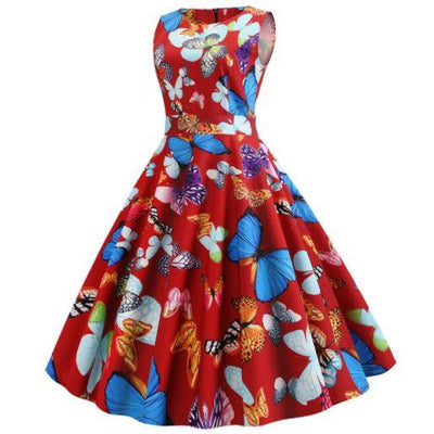 Vestido Moderno Dos Anos 50