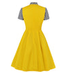 Vestido Feminino Amarelo Anos 50