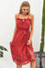 Vestido Floral Vermelho Vintage