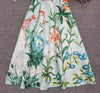 Vestido Floral Dos Anos 40 Menta