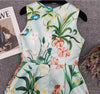 Vestido Floral Dos Anos 40 Menta