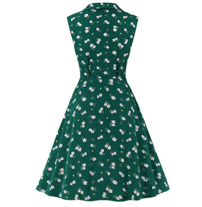 Vestido Bainha Dos Anos 50 Verde