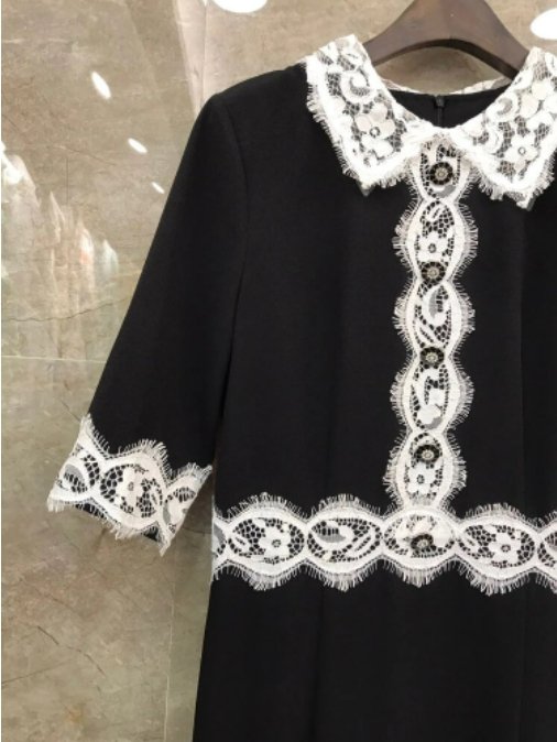 Vestido Vintage Preto Justo