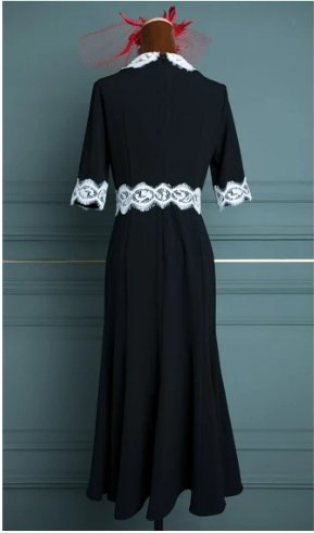 Vestido Vintage Preto Justo