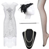 Vestido Branco Anos 20 Gatsby