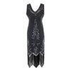 Vestido Gatsby - Charleston Preto Prata