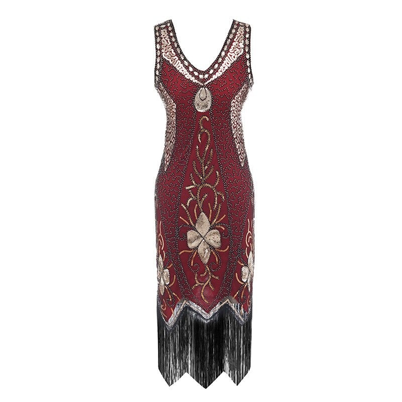 Vestido Gatsby - Vermelho Charleston