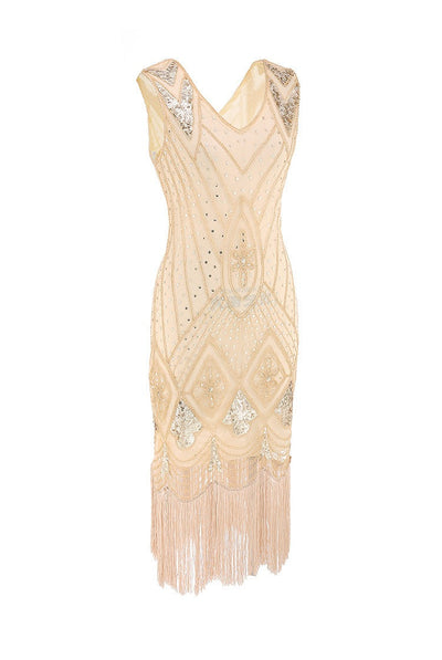 Vestido Chique Marfim Gatsby