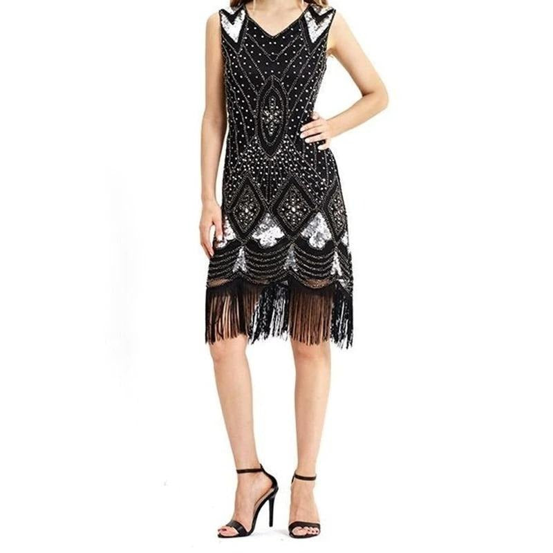 Vestido Chique Gatsby Preto