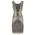 Vestido Gatsby Curto Marfim