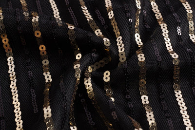 Vestido Gatsby Curto Preto E Dourado