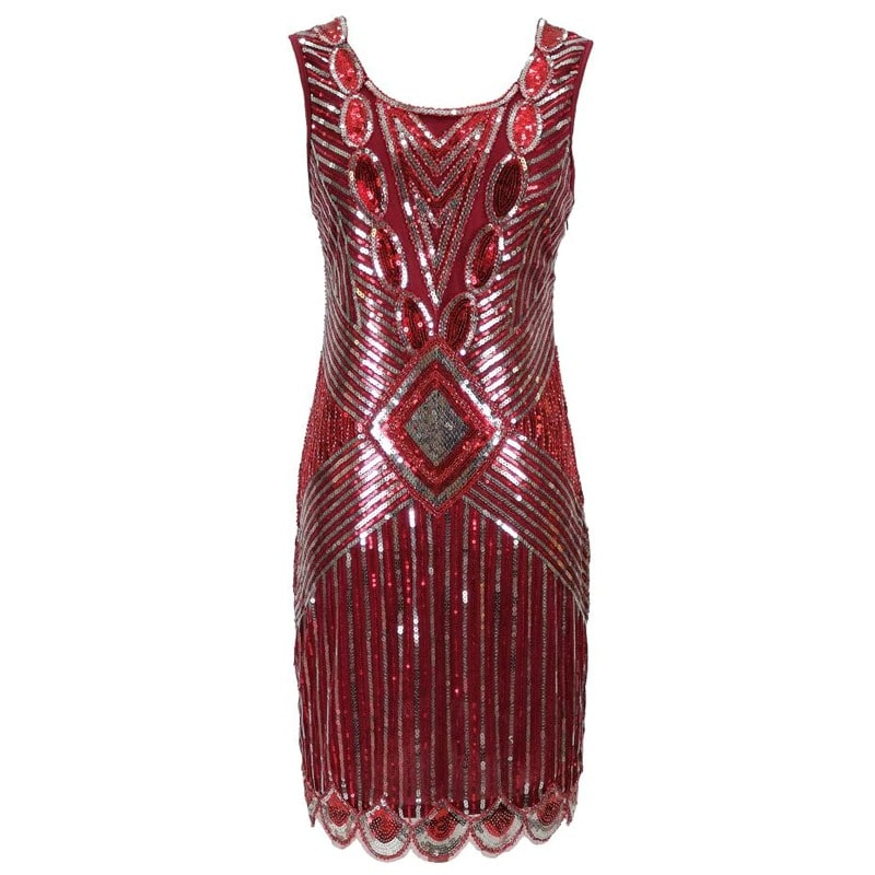 Vestido Curto Vermelho Gatsby