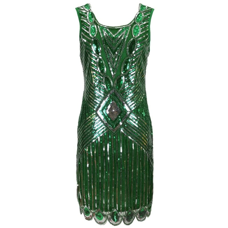 Vestido Curto Verde Gatsby