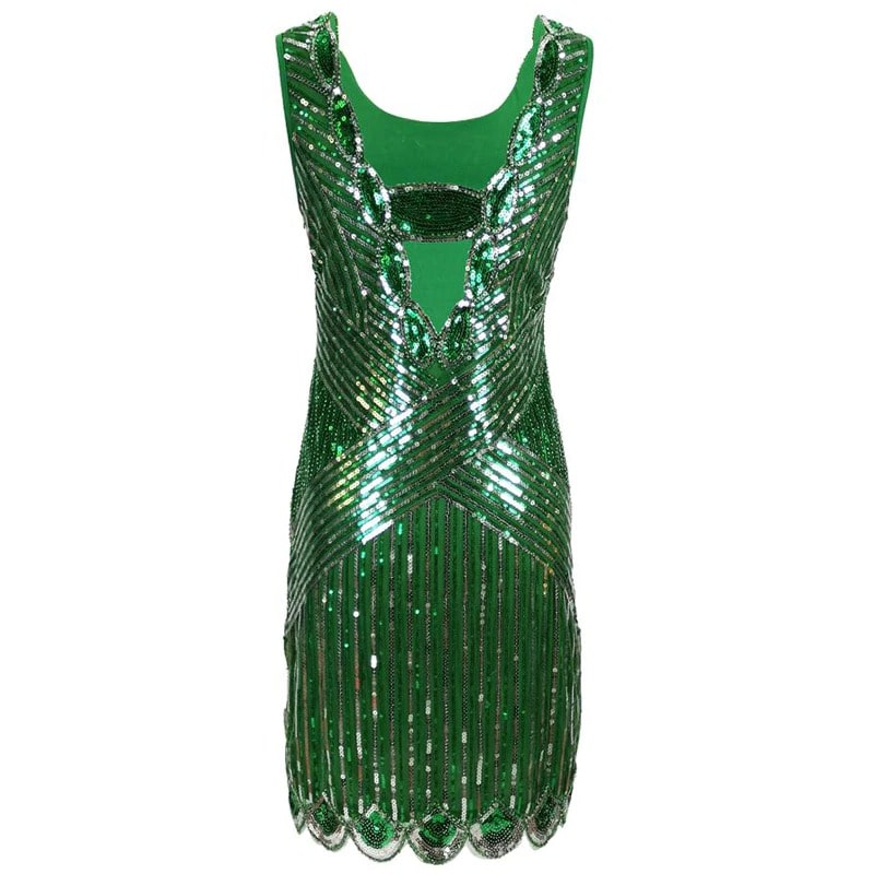 Vestido Curto Verde Gatsby