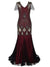 Vestido Longo Gatsby Borgonha Alta Costura