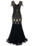 Vestido Longo Preto E Dourado Alta Costura Gatsby