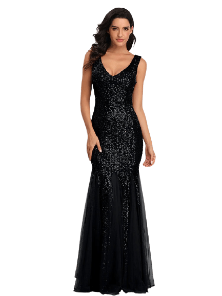 Gatsby Vestido De Noiva Preto Intenso