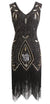 Vestido Gatsby De Penas Pretas