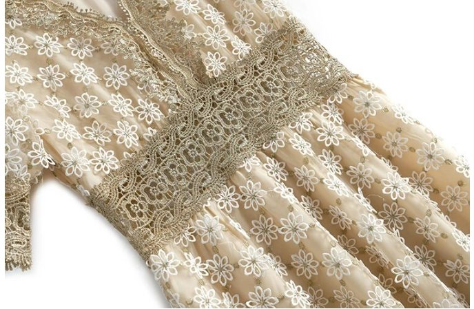 Vestido Champanhe Anos 40