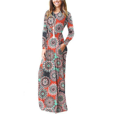 Vestido Hippie Chique De Inverno