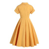 Vestido Amarelo Anos 50