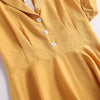 Vestido Amarelo Anos 50