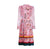 Vestido Maxi Rosa Vintage Floral