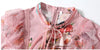 Vestido Maxi Rosa Vintage Floral