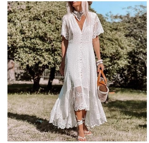 Vestido Maxi Vintage Dos Anos 70