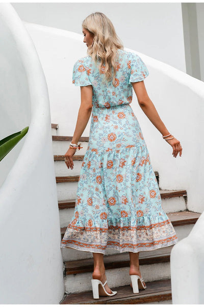 Vestido Maxi Vintage Boêmio