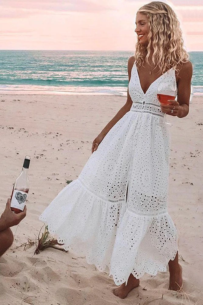 Vestido Longo Vintage Renda