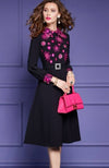 Vestido Longo Floral Vintage