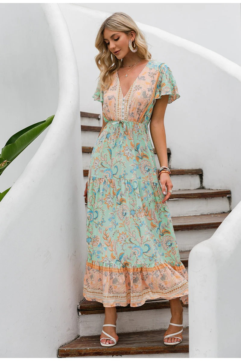 Vestido Maxi Vintage Hippie