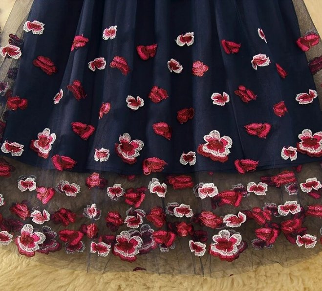 Vestido De Noiva Vintage De Renda Azul Marinho