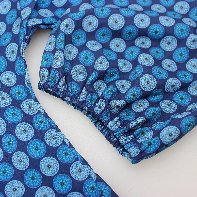 Maxi Vestido Vintage Azul