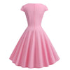 Vestido Sem Alças Dos Anos 60 Rosa