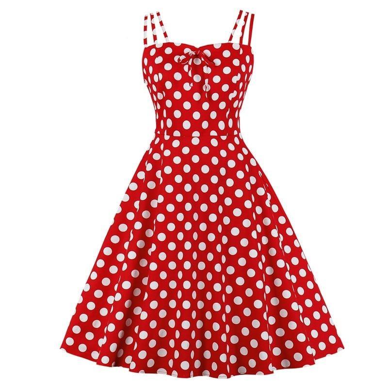 Vestido Skater Vermelho Anos 50