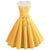 Vestido Pin Up Amarelo Dos Anos 50