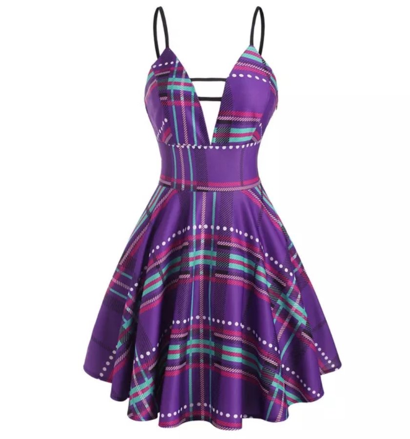 Vestido Roxo Dos Anos 50 Pin Up