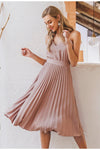 Vestido Vintage Plissado