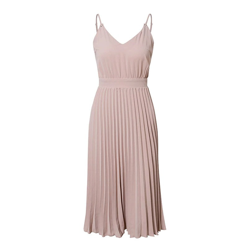 Vestido Vintage Plissado