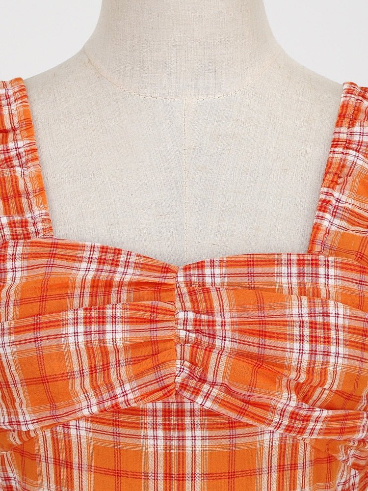 Vestido Feminino Listrado Anos 50