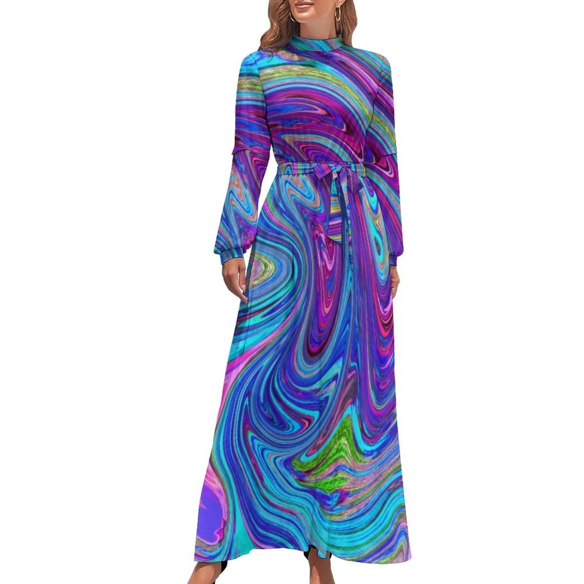 Vestido De Noite Retrô De 1970